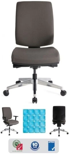 Tempra Gel 3D High Back With Lumbar Pump & Seat Slide