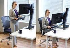 ERGOTRON WORKFIT-S DUAL WITH WORKSURFACE -Ergonomicoffice Outlet Store WFITSD 2